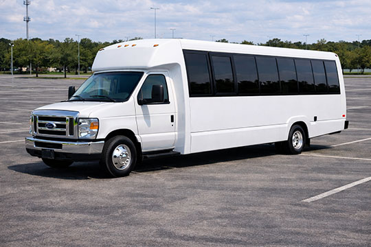 25-passenger minibus available for charter in Fullerton, CA